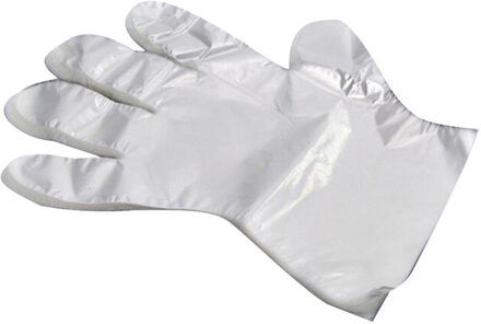 100/500 Pcs Doorzichtige Plastic Wegwerp Handschoenen Milieuvriendelijke Eenmalige Bbq Koken Handschoenen Sanitaire Handschoenen Voor Thuis Koken 100stk