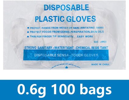 100/500 Pcs Praktische Veilig Milieuvriendelijke Duurzaam Wegwerp Food Grade Handschoenen Home Kitchen Restaurant Accessoires 100cps