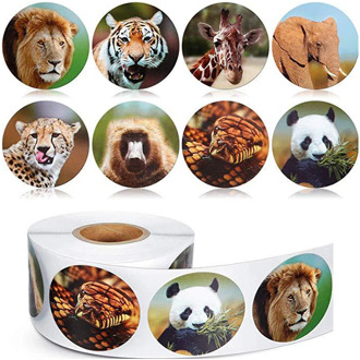 100-500pcs Encouragement Sticker Reward Stickers Roll For Kids Motivational Stickers With Cute Animals For Students Teachers