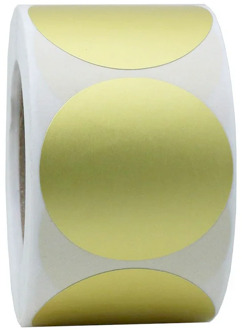 100-500pcs Labels Blank Round Golden Craft Stickers Seal Labels Theacher DIY Stickers For Package Sticker Stationery
