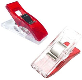 100/50Pcs Poly-Carbonaat Clips Multi-Gekleurde Clips Veelkleurige Naaien Clips Voor Quilten En Ambachten 100stk rood