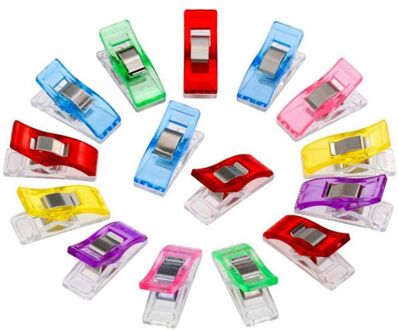100/50Pcs Poly-Carbonaat Clips Multi-Gekleurde Clips Veelkleurige Naaien Clips Voor Quilten En Ambachten 20stk veelkleurig