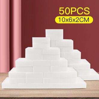 100*60*20Mm Melamine Spons Magische Spons Gum Melamine Sponge Cleaning Spons Voor Keuken Badkamer Schoonmaken gereedschap ZK20 50stk