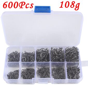 100-600 pcs Carbon Staal Prikkeldraad Vishaken 3 #-12 # Vishaken Jig Met Gat Karper vliegvissen Haak Visgerei Set Vishaken Pesca 500stk