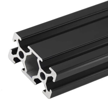 100-600mm Arbitrary cutting European standard black 2040 industrial aluminum profile 2040 Black Aluminum alloy profile