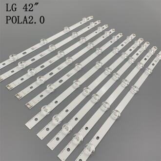 100% 9 Leds 850Mm Led Backlight Strip Voor Lg 42 Inch Tv T420HVN05.2 Innotek POLA2.0 42 "Een pola 2.0 42 B Type T420HVN05.0