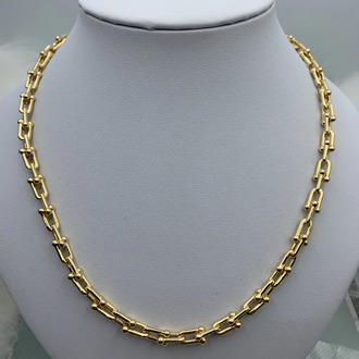 100% 925 sterling silver necklace, classic fashion high-quality U-shaped necklace woman jewelry holiday gift, original logo 1:1