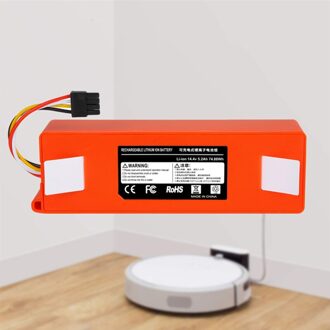 100% 9800Mah 14.4V 6.5Ah Li-Ion Batterij Stofzuiger Accessoires Voor Xiaomi Mi Robot Robotics Cleaner Roborock S50 S51 t4 7800mah