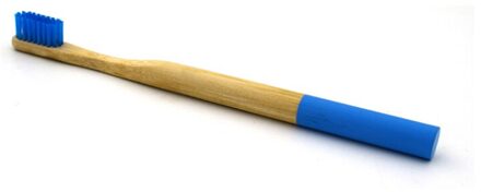 100% Biologisch Afbreekbaar Organische Bamboe Tandenborstel Kleur Tandenborstel Hoofd blauw