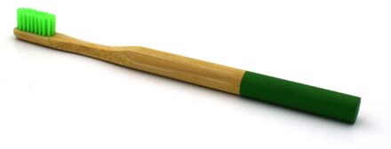 100% Biologisch Afbreekbaar Organische Bamboe Tandenborstel Kleur Tandenborstel Hoofd groen