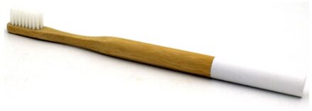 100% Biologisch Afbreekbaar Organische Bamboe Tandenborstel Kleur Tandenborstel Hoofd wit