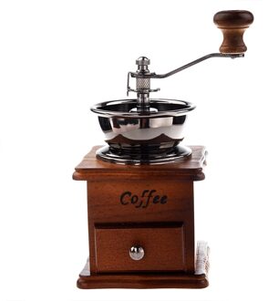 100% Brand Koffiemolen Handleiding Hout Metalen Hand Molen Spice Mill Wood Kleur Koffiemolen Espresso