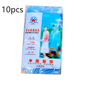 100% Brand Outdoor Activiteiten Voetbal Camping Wandelen Bescherming Stofdicht Anti-Fog Pvc Wegwerp Transparante Regenjas 10stk