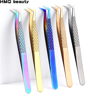 100% Closed High Quality New Style Premium Eyelashes Tweezers Hand anti-slip design Improve for 3D 6D Lashes Extensions