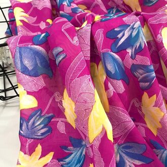 100 cm * 150 cm Dunne koele dunne print graceful print chiffon rok stof 2