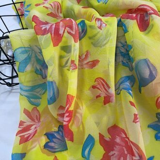 100 cm * 150 cm Dunne koele dunne print graceful print chiffon rok stof 3