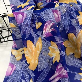 100 cm * 150 cm Dunne koele dunne print graceful print chiffon rok stof 4