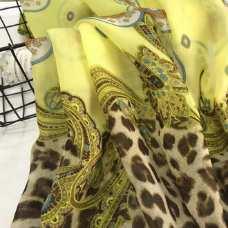 100 cm * 150 cm Dunne koele dunne print graceful print chiffon rok stof 7