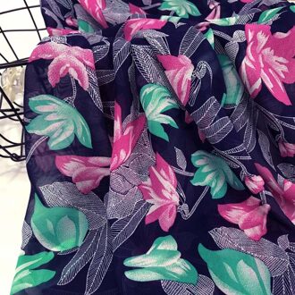 100 cm * 150 cm Dunne koele dunne print graceful print chiffon rok stof