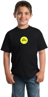 100% cotton new merch A4 round LOGO casual family clothing t shirts tops short sleeve T-shirt children adult мерч a4 tshirts