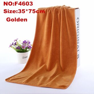 100% Cottonnon-Fading Microfiber Jacquard Zachte Bamboevezel Handdoek Verdikte Absorberende Towe Forhome Hotel Schoonheidssalon F4603 gouden