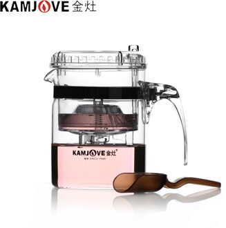 100% Echt Kamjove TP-140 Art Tea Cup Theepot 300 ml Glazen waterkoker zeef Elegante cup AUTO OPEN thee set zetgroep de cha