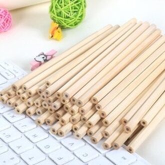 100 Eenvoudige houten potlood HB Kern potlood milieuvriendelijke niet-giftige zeshoekige potlood Kantoor School Briefpapier leveringen 200 stk