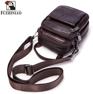 100% Genuine Leather Men's Crossbody Bag High Quality Small Messenger Bags Male Fashion Travel Shoulder Bag 2020