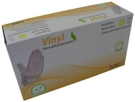 100 Handschoenen Vinyl Poedervrij "Comfort" S transparant