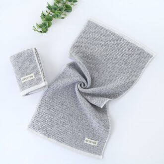 100% Katoen Moeder Zand Speciale Weven Proces High-End Badhanddoek licht grijs / Towel combination
