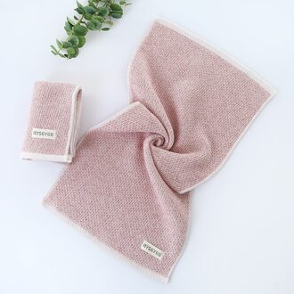 100% Katoen Moeder Zand Speciale Weven Proces High-End Badhanddoek Roze / Towel combination
