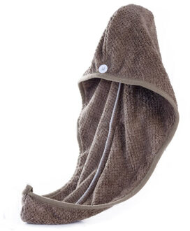 100% Katoen Tulband Twist Droge Douche Microfiber Haar Wrap Handdoek Cap Drogen Bad Spa Hoofd Bad Tulband Roze