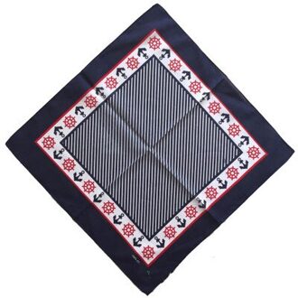 100% Katoen Wit Stoomschip Punk Hip Hop Hoofddeksels Hoofddoek Bandana Foulard Halsdoek Vierkante Sjaal Voor Vrouwen/Mannen/Jongens/Meisjes lucht blauw