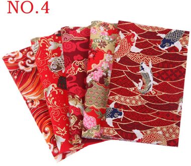 100% Katoenen Stof Katoen Patchwork Doek Bloem Patroon Stof Japanse Stijl Naaien Leveringen Diy Handgemaakte Kledingstuk Accessoires 2
