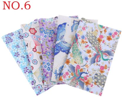 100% Katoenen Stof Katoen Patchwork Doek Bloem Patroon Stof Japanse Stijl Naaien Leveringen Diy Handgemaakte Kledingstuk Accessoires 3