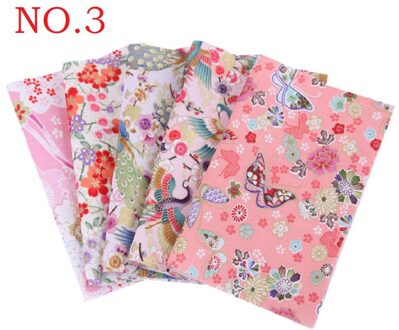 100% Katoenen Stof Katoen Patchwork Doek Bloem Patroon Stof Japanse Stijl Naaien Leveringen Diy Handgemaakte Kledingstuk Accessoires