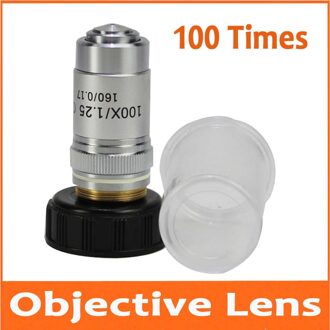 100 Keer 100X 195 Biomicroscope Systeem Achromatische Laboratorium Onderwijs Bio-Microscoop Biologische Microscoop Doelstelling Lens