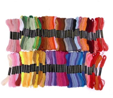 100 Kleuren Borduurgaren Hand Kruissteek Floss Naaien Strengen Cross Threads Polyester Discussies Craft Naaien Accessoires