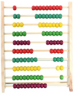100 Kralen Houten Abacus Tellen Aantal Voorschoolse Kid Math Leren Onderwijs Speelgoed Tellen Kralen Wiskunde Leren Educatief Speelgoed
