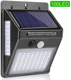 100 Leds Pir Motion Sensor Licht Led Schijnwerper Wandlampen Outdoor Verlichting Tuin Solar Lamp Beveiliging Veranda Straatverlichting