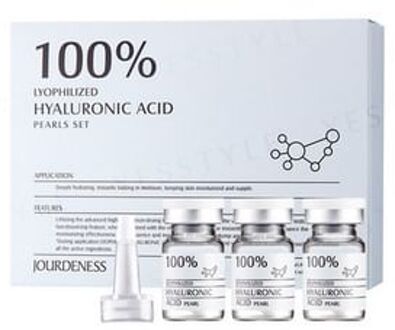 100% Lyophilized Hyaluronic Acid Pearls Set 15ml x 3 pcs
