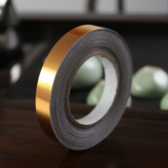 100 M/2 Rolls Keramische Tegel Mildewproof Kloof Tape Decor Goud Zilver Zwart Zelfklevende Muur Vloer Tape Sticker voor Thuis Muur Decor 0.5cm / goud-2 rolls