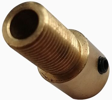 100% Messing 2.0Mm Tot M8 * 0.75 、 3.17Mm Tot M8 * 0.75 Micro Boorkop Optische As Externe Draad Joint 3.17mm to M8X0.75