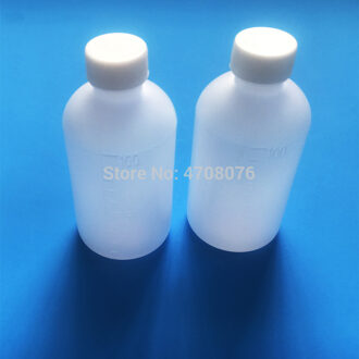 100 ml 30 stks/pak PE lab reagens fles met schaal Plastic monster fles met schroef cover smalle mond ronde voor chemische test