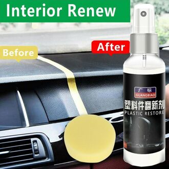 100 Ml Plastic Onderdelen Loopvlakvernieuwing Wax Instrument Panel Agent Automotive Interieur Plastic Deel Loopvlakvernieuwing Coating Plakken Onderhoud