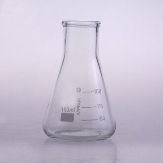 100 Ml Wide Neck Borosilicaatglas Conische Erlenmeyer Voor Chemie Laboratorium