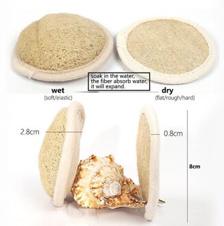 100% Natuurlijke H Luffa Bad Douche Spons Scrubber Peeling Pad Luffa kleur