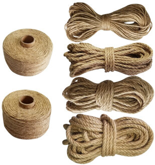 100% Natuurlijke Jute Draad Touw Macrame Cords Voor Decoratie Handgemaakte Diy 2mm