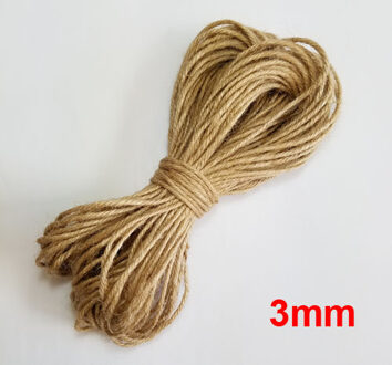 100% Natuurlijke Jute Draad Touw Macrame Cords Voor Decoratie Handgemaakte Diy 3mm