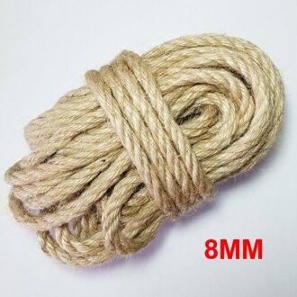 100% Natuurlijke Jute Draad Touw Macrame Cords Voor Decoratie Handgemaakte Diy 8mm
